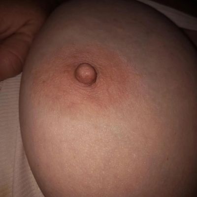 My wife Donna Pennells beautiful right titty and nipple