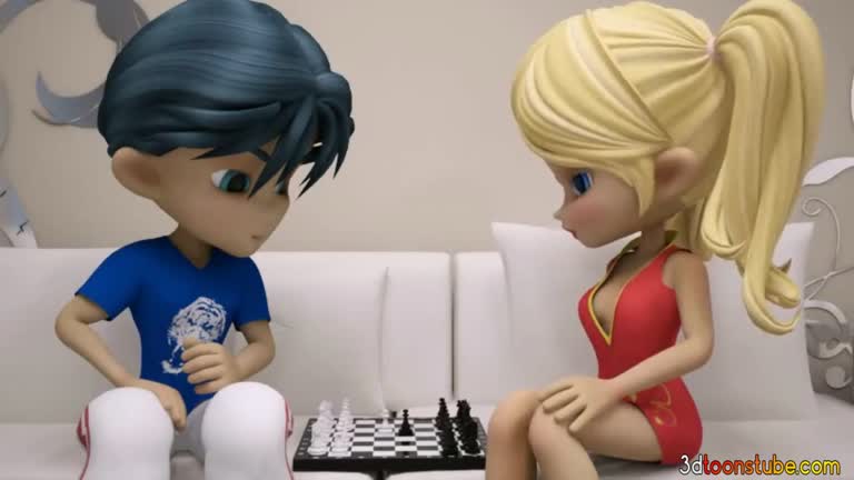 A Game Of Chess Turns Into Wild Pounding - HQ 3D PORN