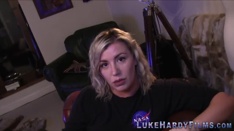 Blonde Titfucks Pornstar Luke Hardy