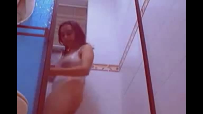 Latina Stepsister Teases In The Shower