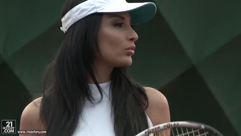 Anissa Kate Tennis Court Anal